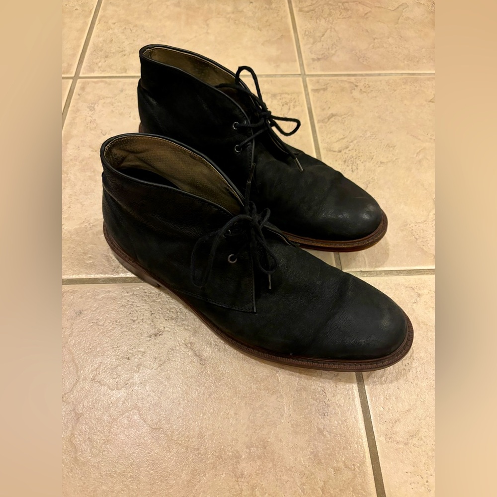 Banana Republic Norman Leather Chukka Boot Black size 9 mens